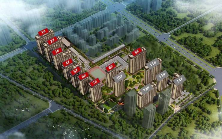 西安]中宝达理想时光建面约86-124㎡在售楼栋VR看房楼盘详情(图3)