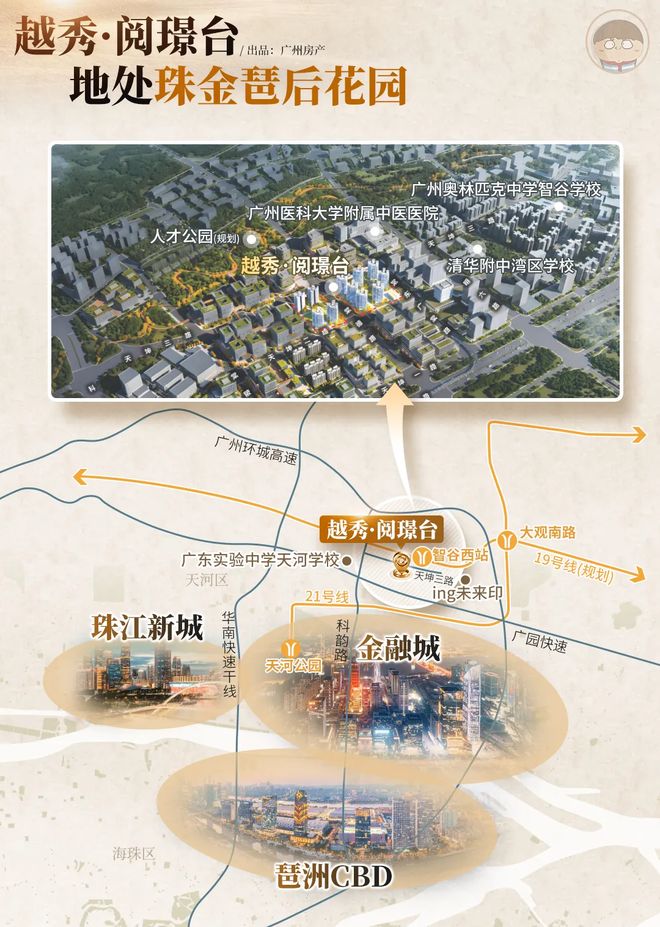 ⚡一席难求｜越秀阅璟台售楼处发布：城芯绝版地段(图20)
