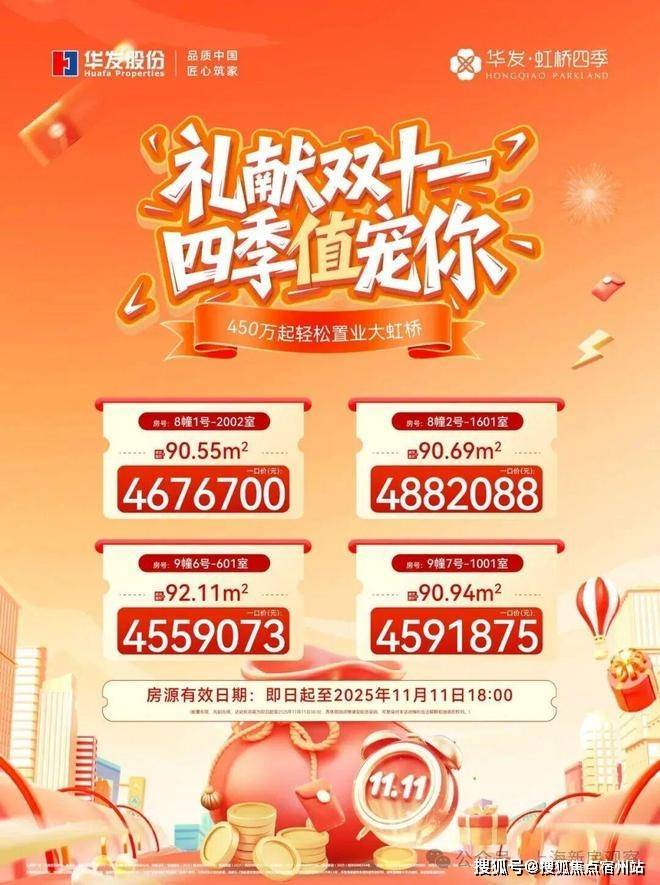 凯发科技：华发虹桥四季认证2026销售中心│楼盘-华发虹桥四季售楼处电话实时房价物业电话户型地址周边配套交房时间(图7)